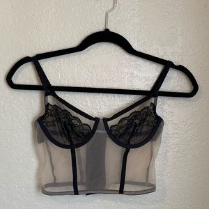 Mesh and Lace Bralette Top